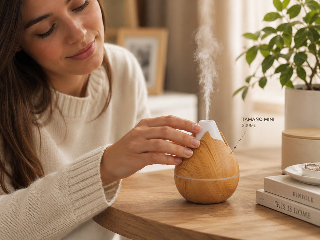 HUMIDIFICADOR AROMA DIFUSOR MINI 200 ML. E5N1