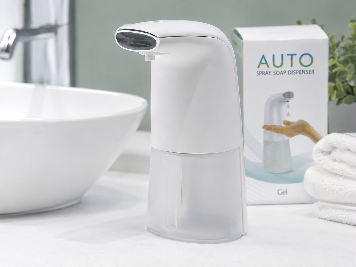 DISPENSADOR AUTOMÁTICO DE JABÓN EN GEL. E5N4