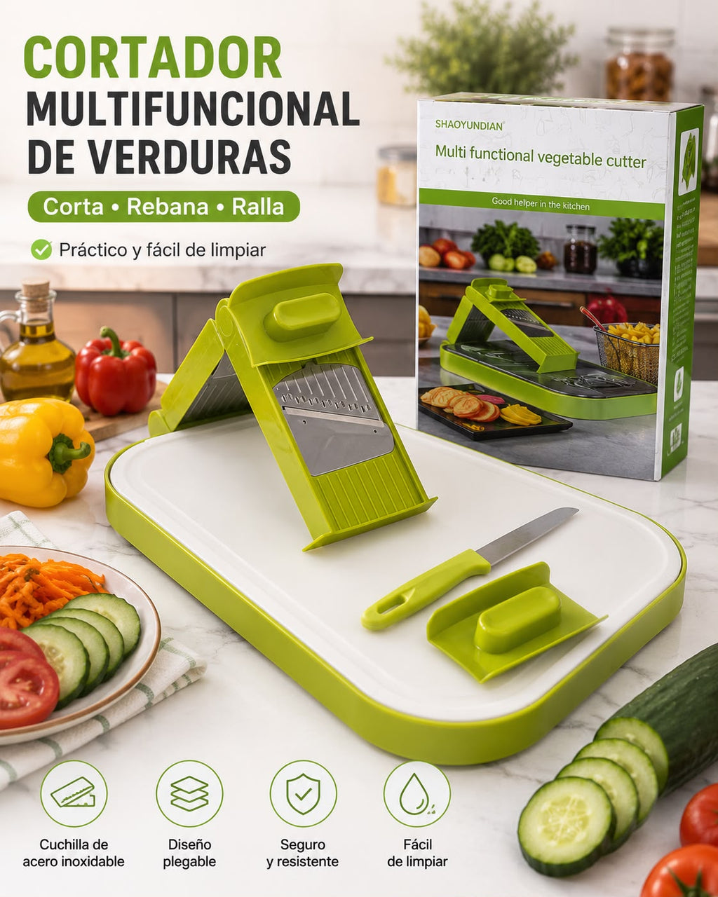 CORTADOR DE VEGETALES MULTIFUNCIONAL. E2N3