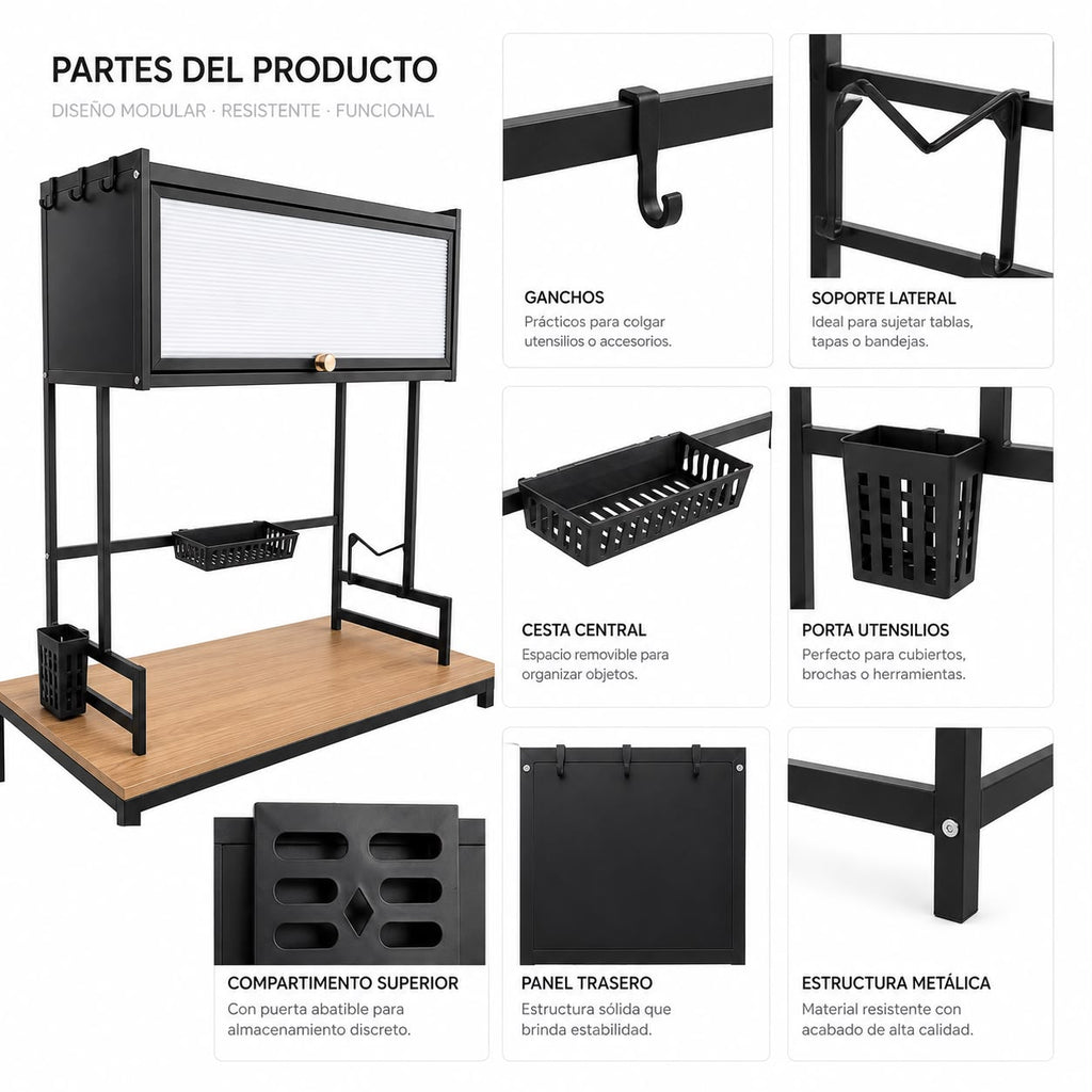 ESCURRIDOR DE PLATOS DE UN NIVEL. P