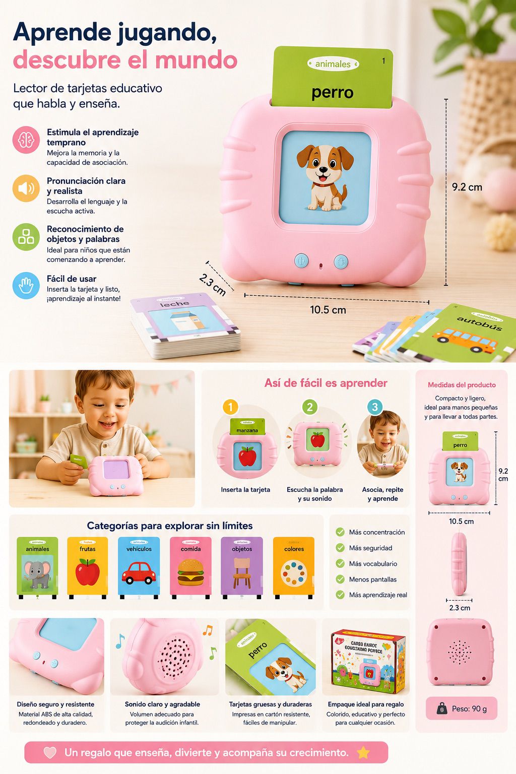 LECTOR DE TARJETAS EDUCATIVO. E3N3