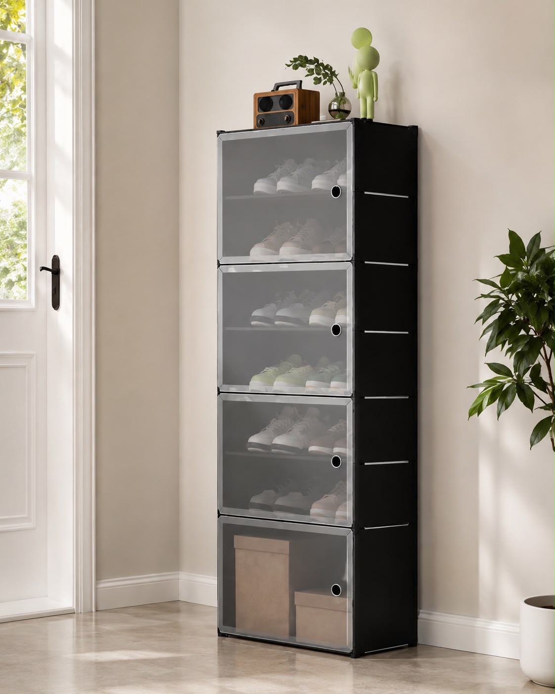 ORGANIZADOR DE ZAPATOS MULTIFUNCIONAL DE 4 NIVELES. E9N4
