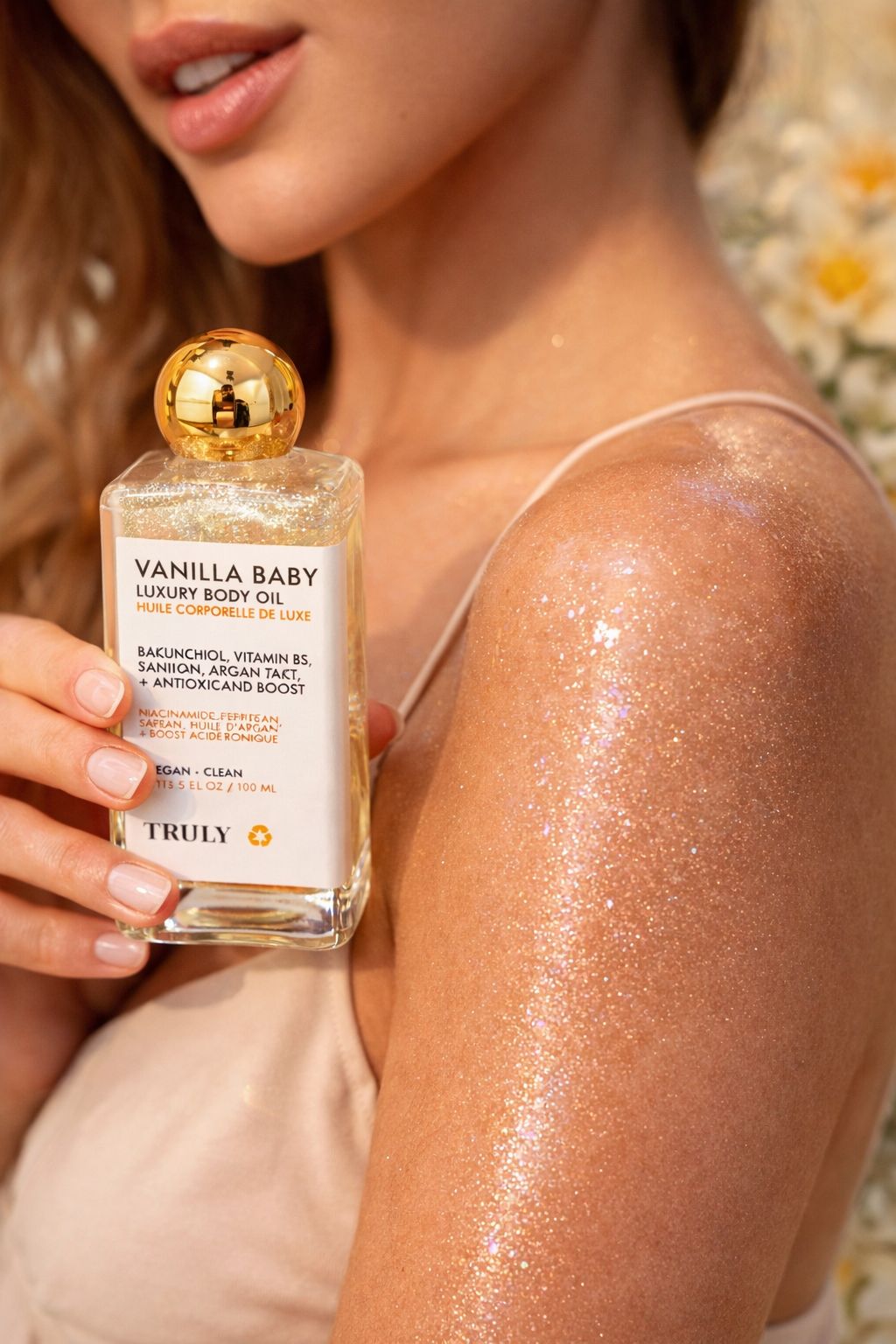 LUXURY BODY OIL TRULY. E6N1