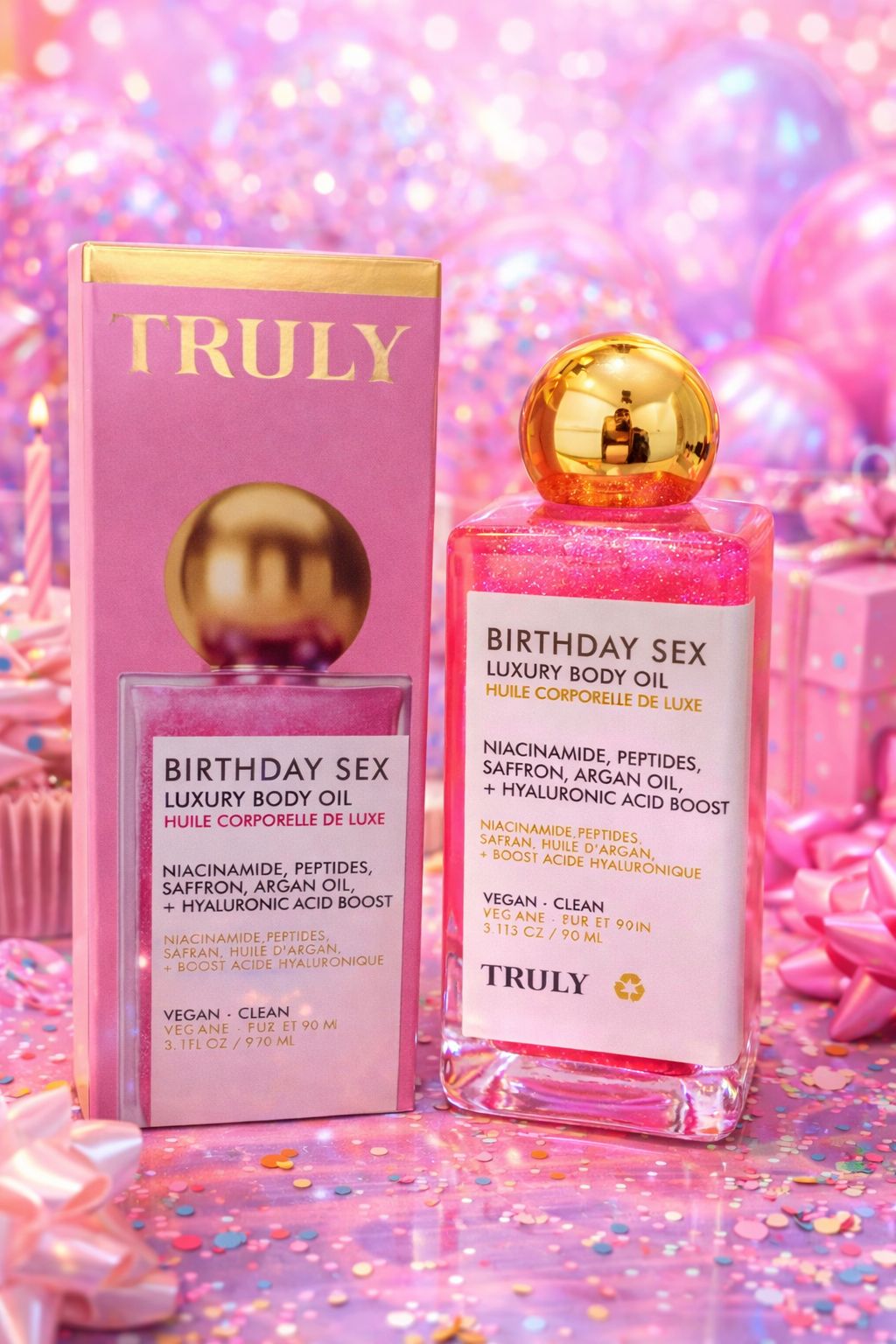 LUXURY BODY OIL TRULY. E6N1