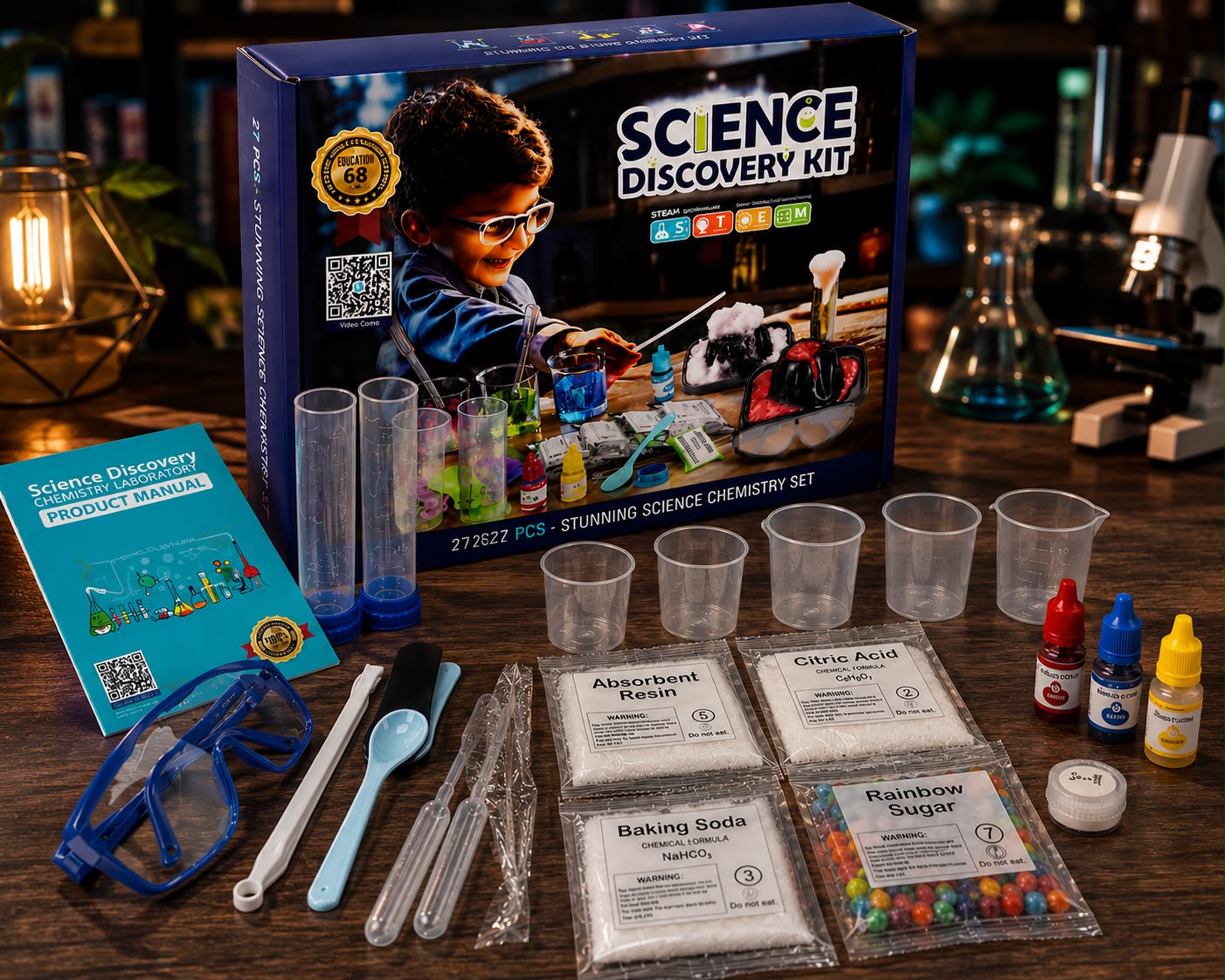 JUGUETE SET CIENTÍFICO 27pcs. E8N3