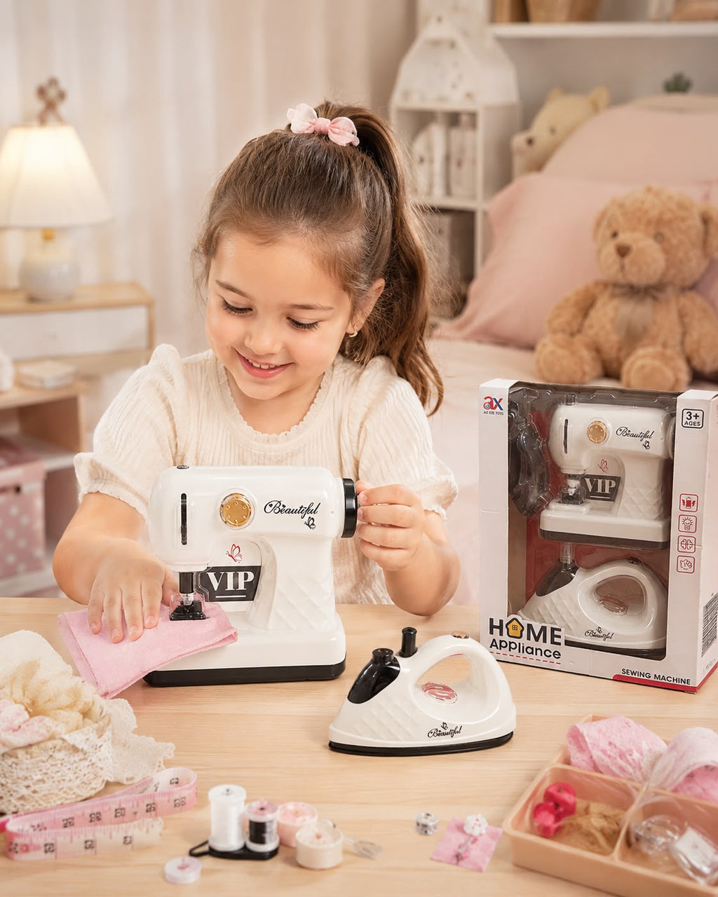 MINI MÁQUINA DE COSER DE JUGUETE