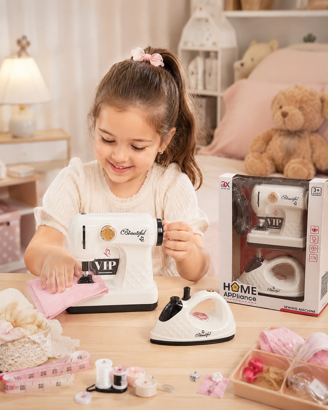 MINI MÁQUINA DE COSER DE JUGUETE