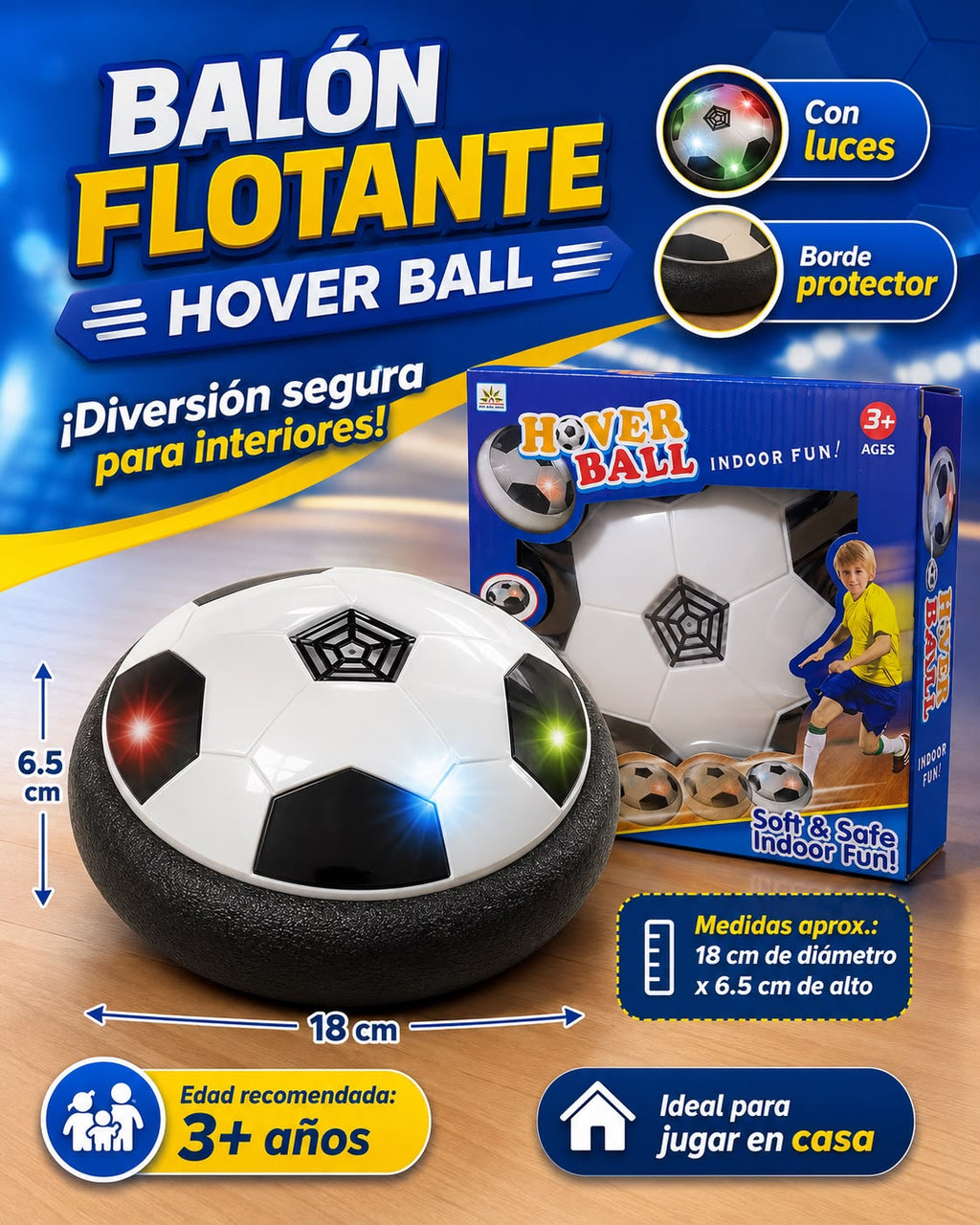 BALÓN FLOTANTE CON LUCE. E8N2