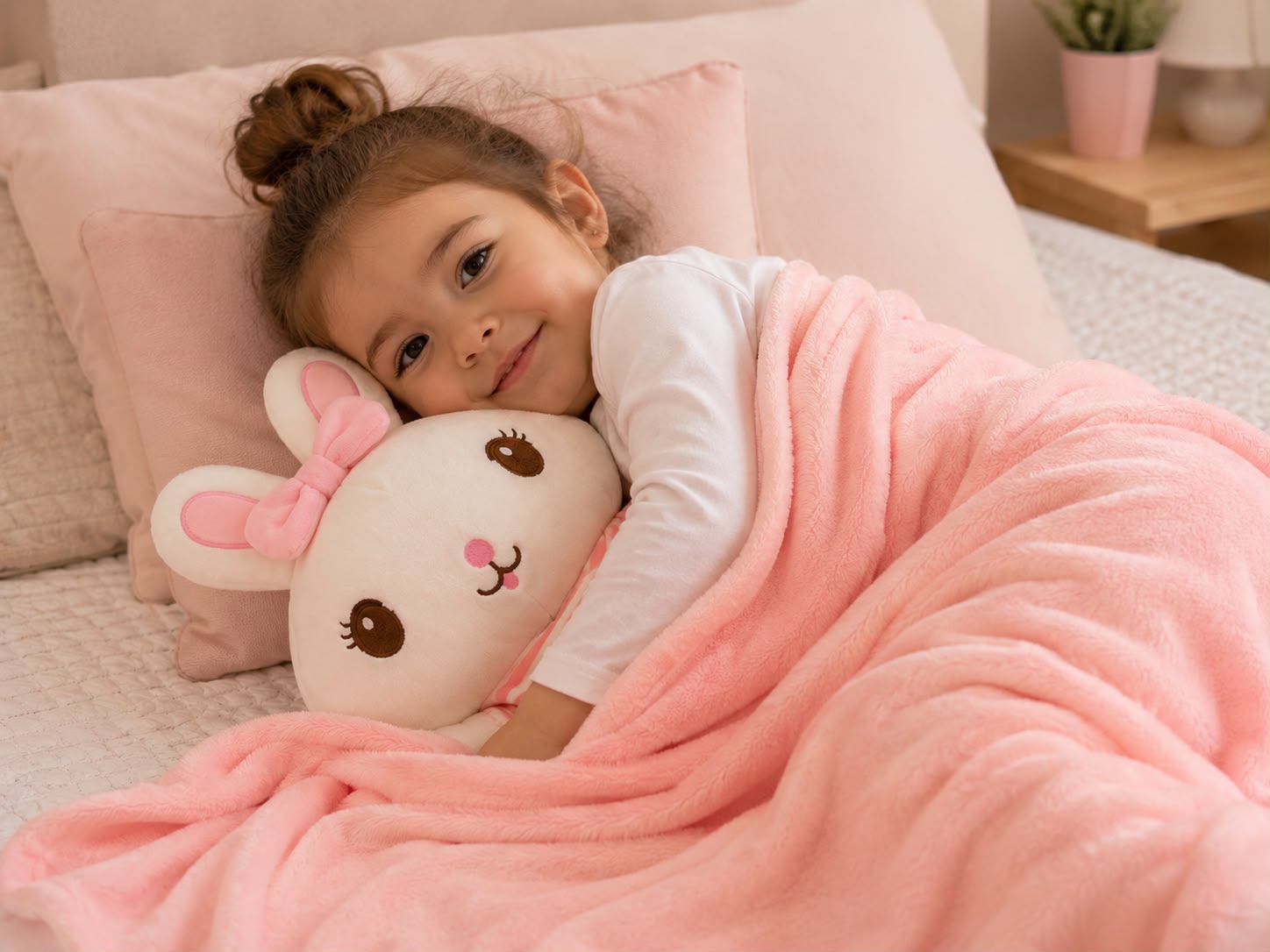 PELUCHE CON COBIJA CONEJITA. P