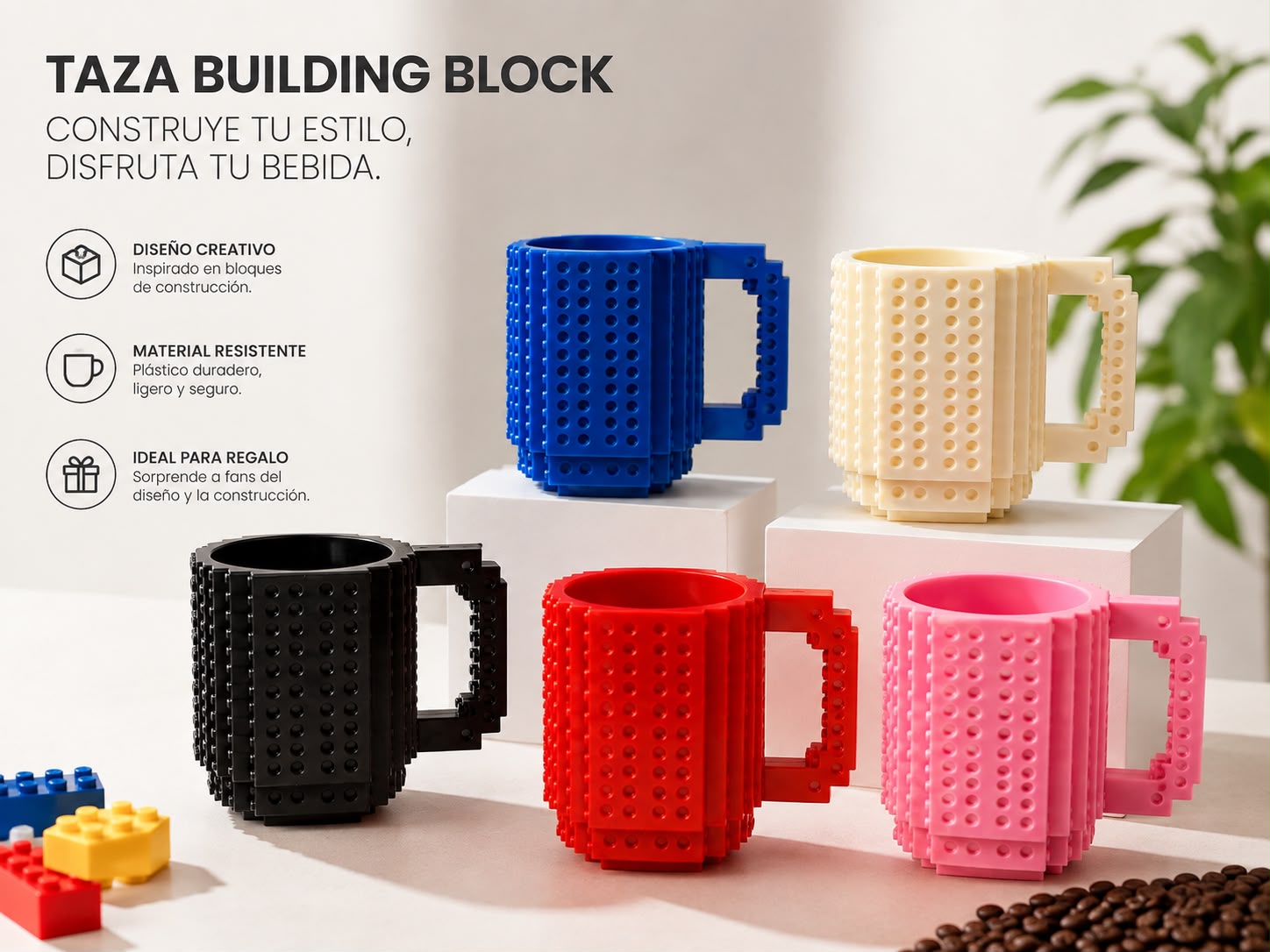 VASOS TIPO LEGO. E3N3