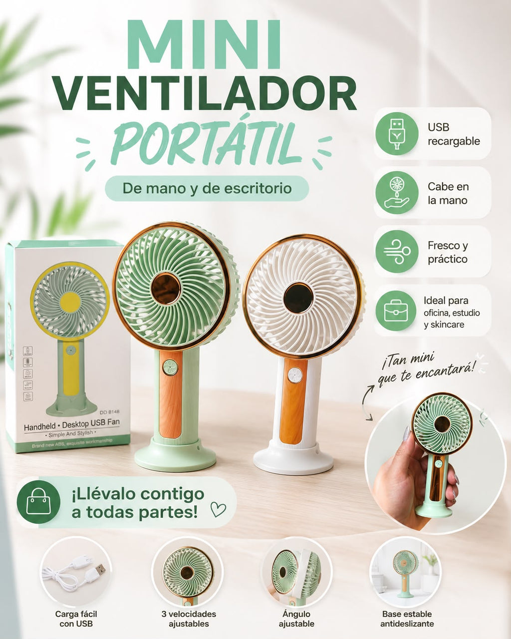 VENTILADOR PORTÁTIL. C27