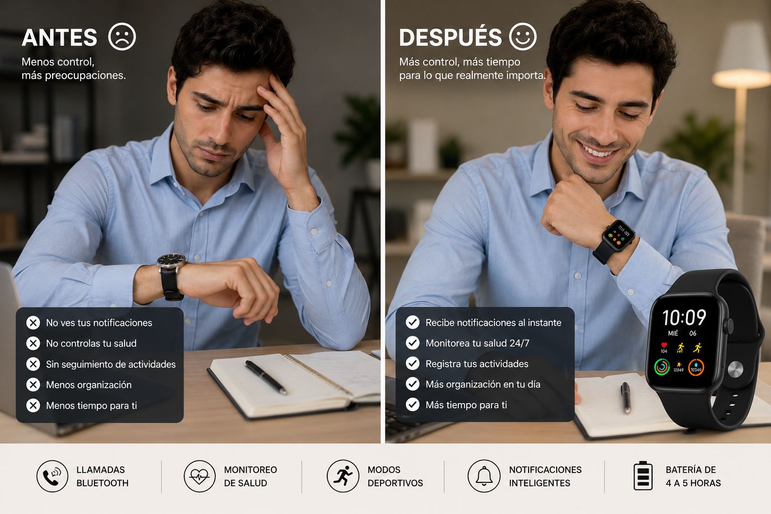 RELOJ INTELIGENTE S3000. E6N3