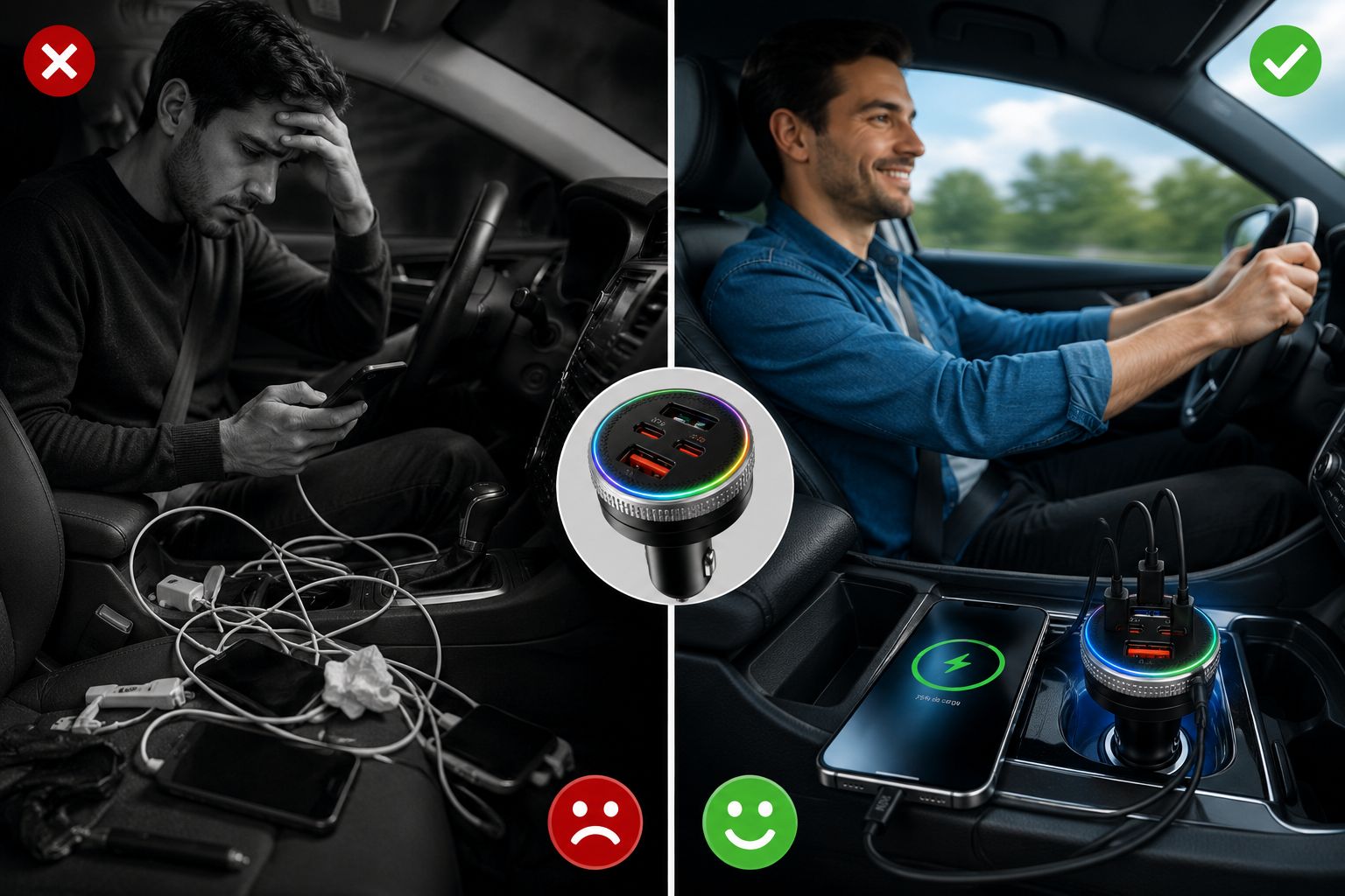 CARGADOR DE CELULAR PARA CARRO. C32