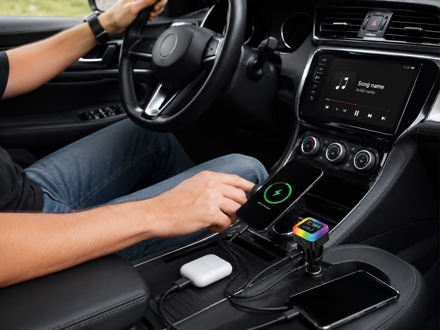 CARGADOR DE CELULAR PARA CARRO. C42