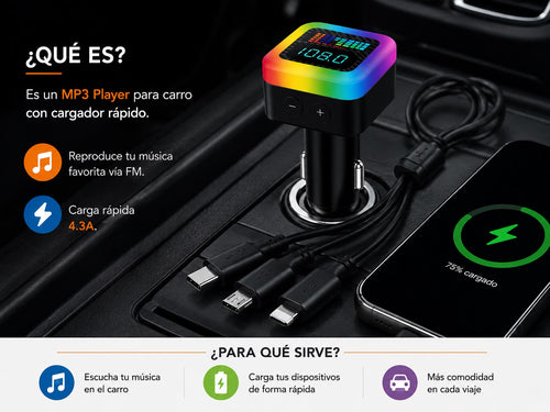 CARGADOR DE CELULAR PARA CARRO. C42