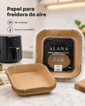 PAPEL PARAFINADO AIR FRYER CUADRADO. P