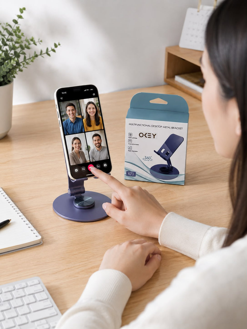 Soporte Metálico Ajustable para Celular K73 ✨📱