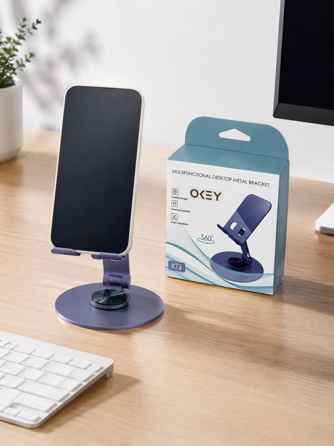 Soporte Metálico Ajustable para Celular K73 ✨📱
