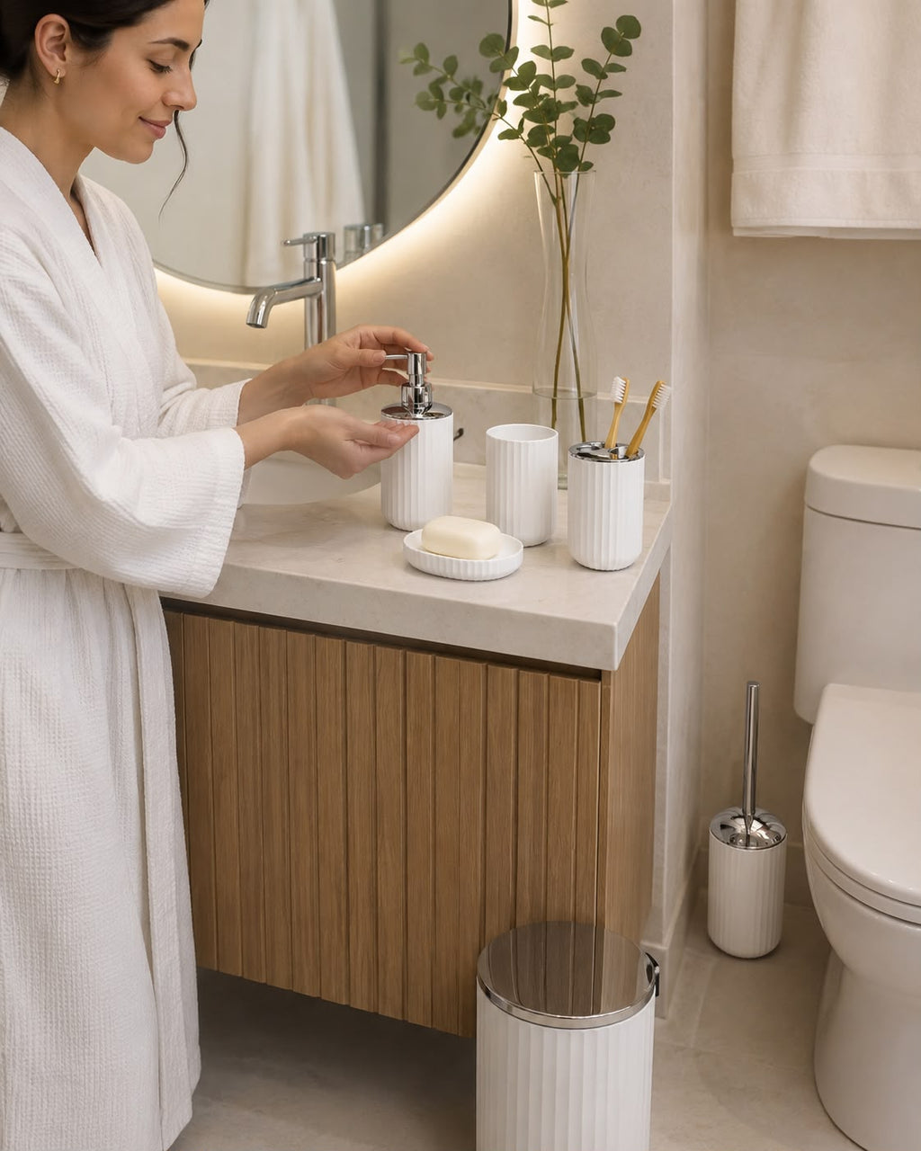 ¡Dale un toque elegante y organizado a tu baño! ✨