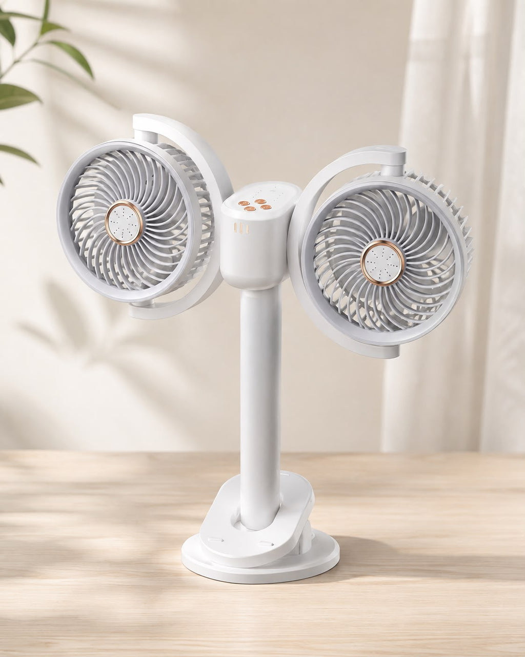 VENTILADOR DOBLE CABEZAL – MÁS AIRE, MÁS FRESCURA. E1N8