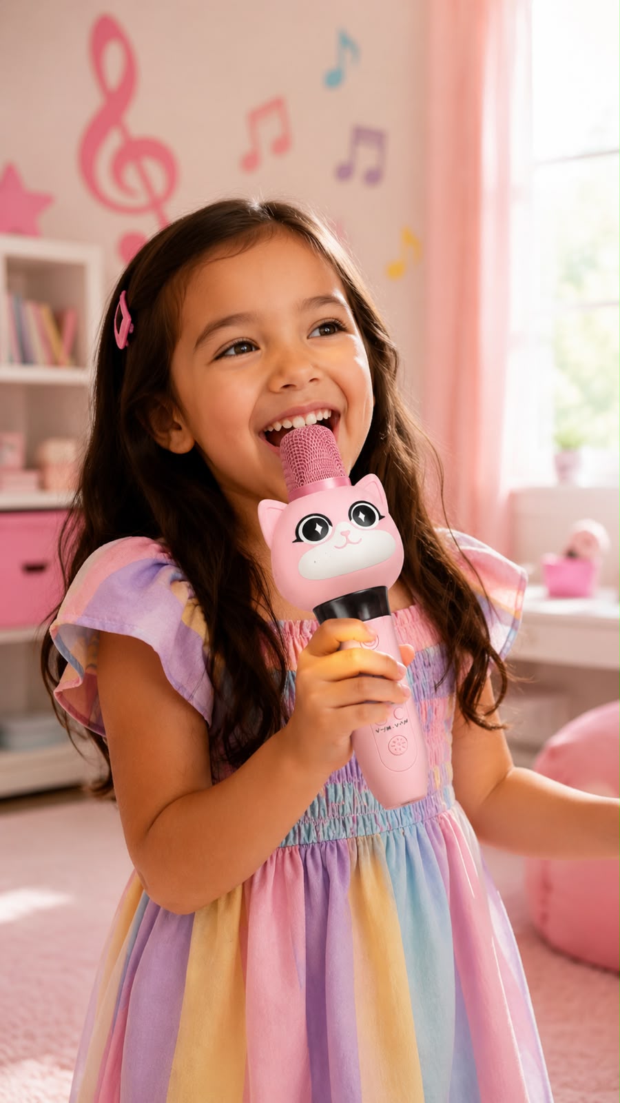 ¡MICRÓFONO KARAOKE INFANTIL CON PARLANTE! . E7N1