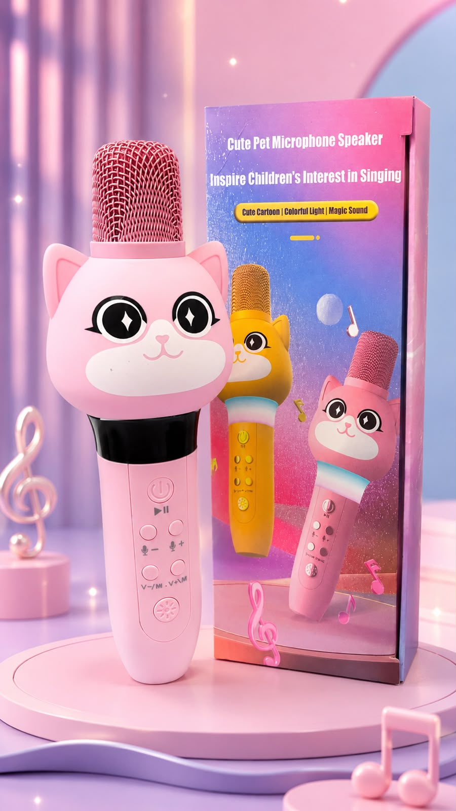¡MICRÓFONO KARAOKE INFANTIL CON PARLANTE! . E7N1