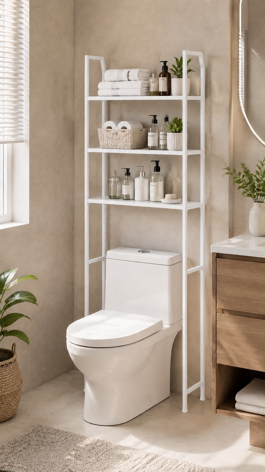 ORGANIZADOR DE BAÑO METÁLICO. E9N4