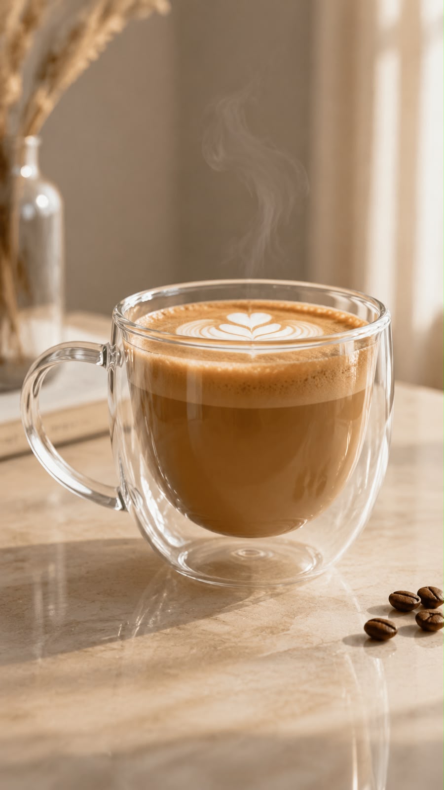 TAZA DE VIDRIO CON DOBLE PARED. E2N2