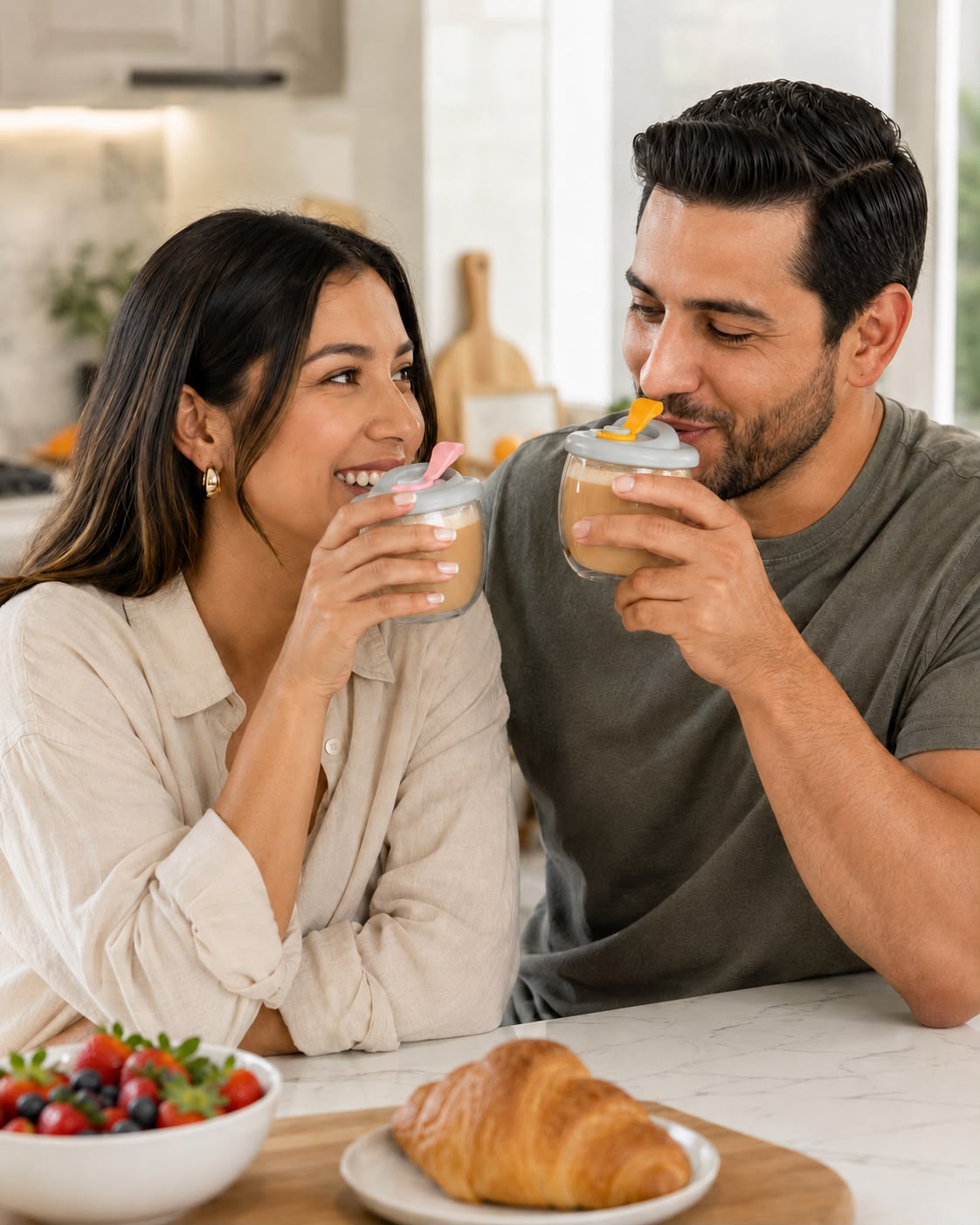 ✨ VASO DE VIDRIO CON TAPA PEQUEÑO✨E3N2