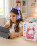 AUDÍFONOS INFANTILES DE GATITO MBT-273 💜✨E5N2