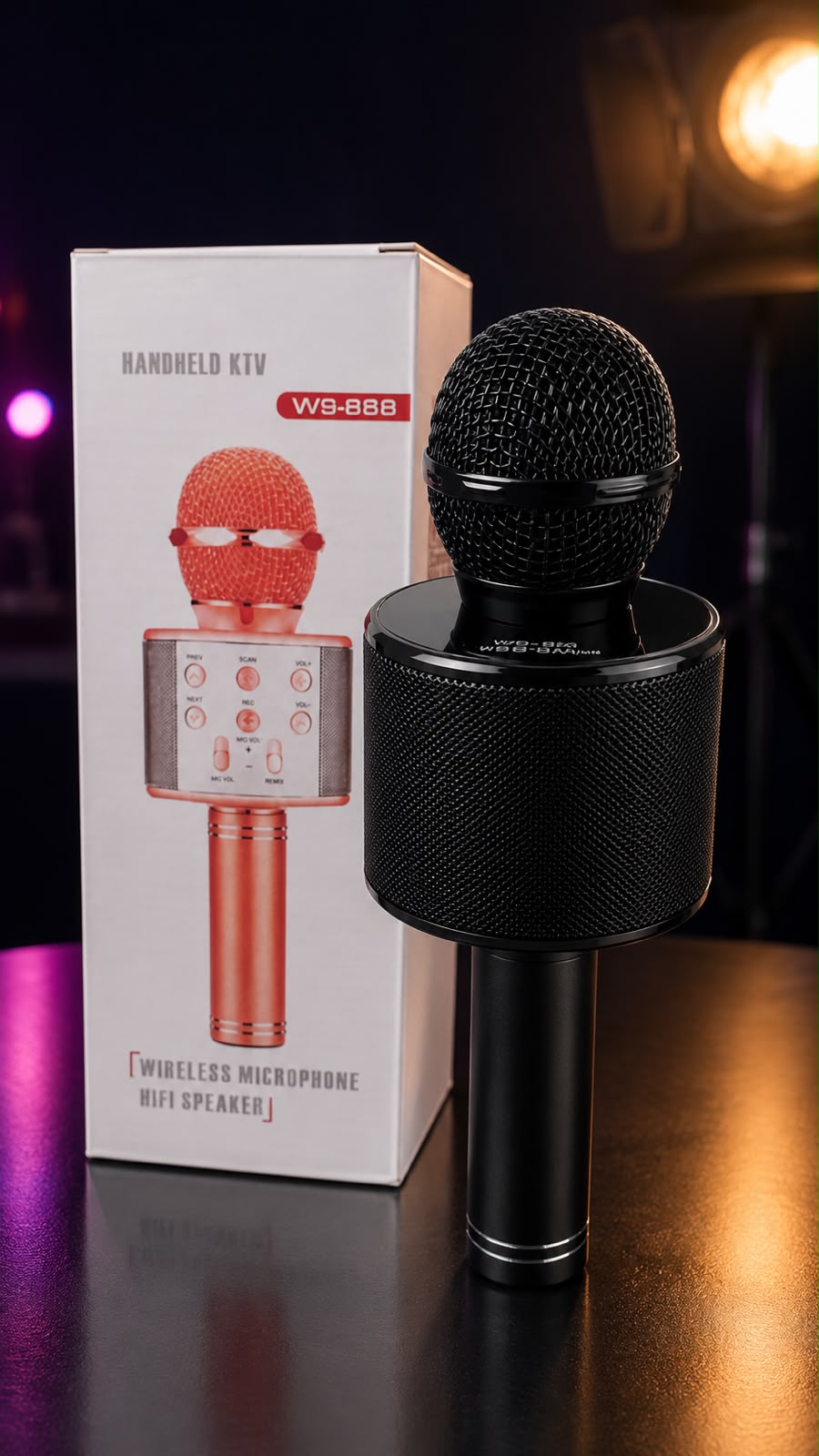 🎤✨ MICRÓFONO KARAOKE INALÁMBRICO WS-858✨🎶E3N3