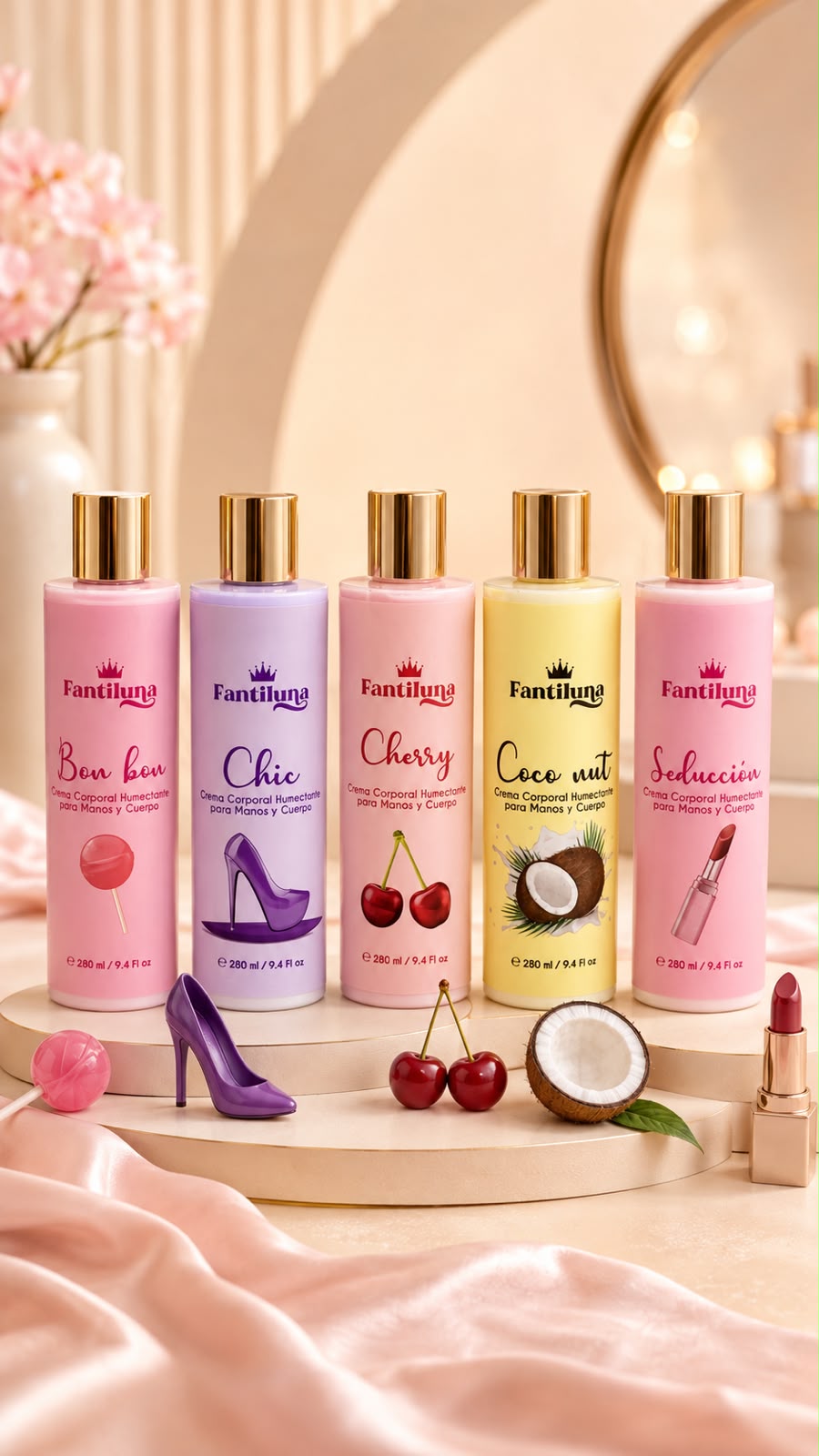 ✨ CREMAS CORPORALES FANTILUNA: HIDRATACIÓN CON AROMAS IRRESISTIBLES, E1