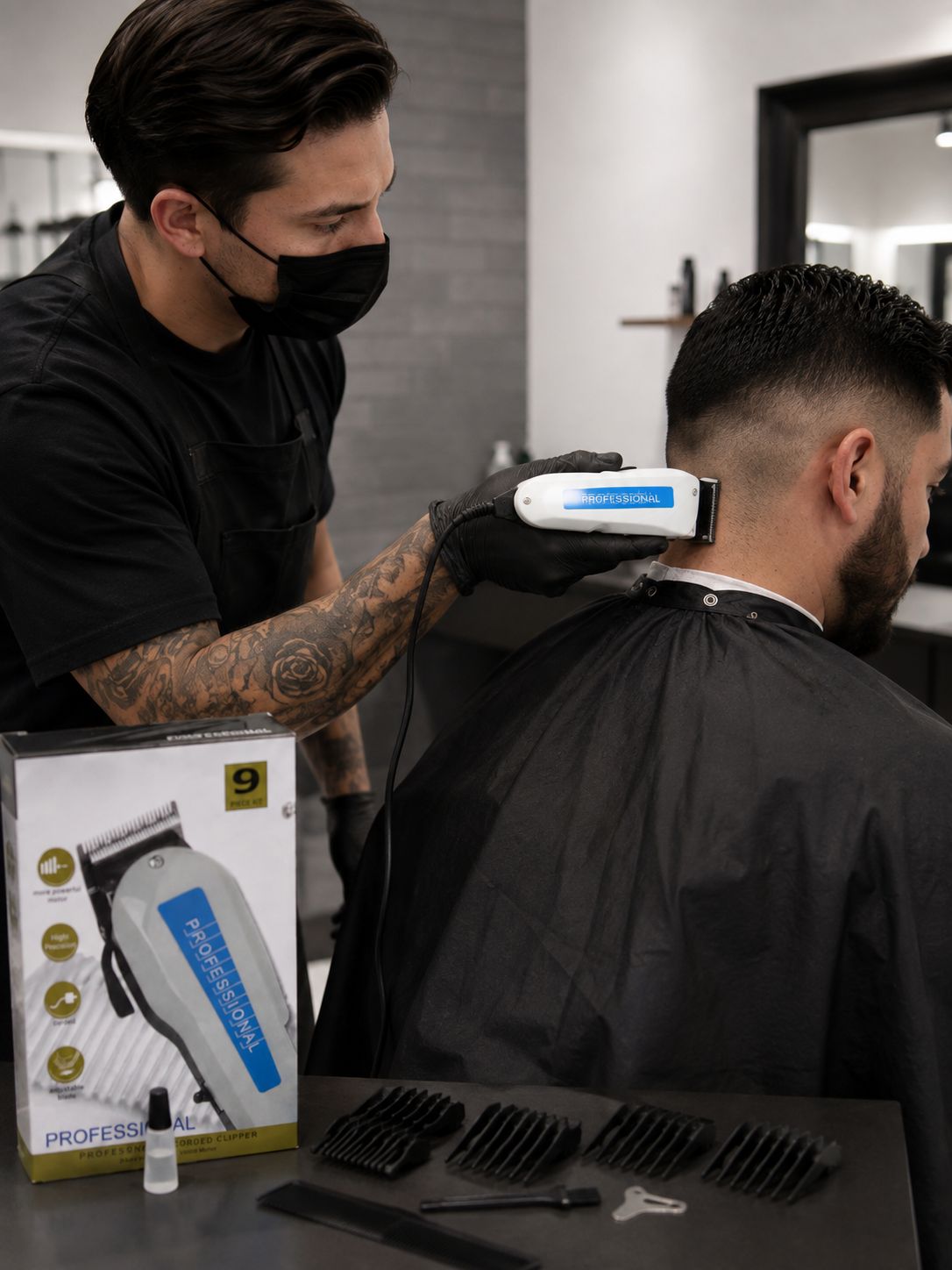 💈🔥 ¡Corte limpio y preciso desde casa!.E2N2