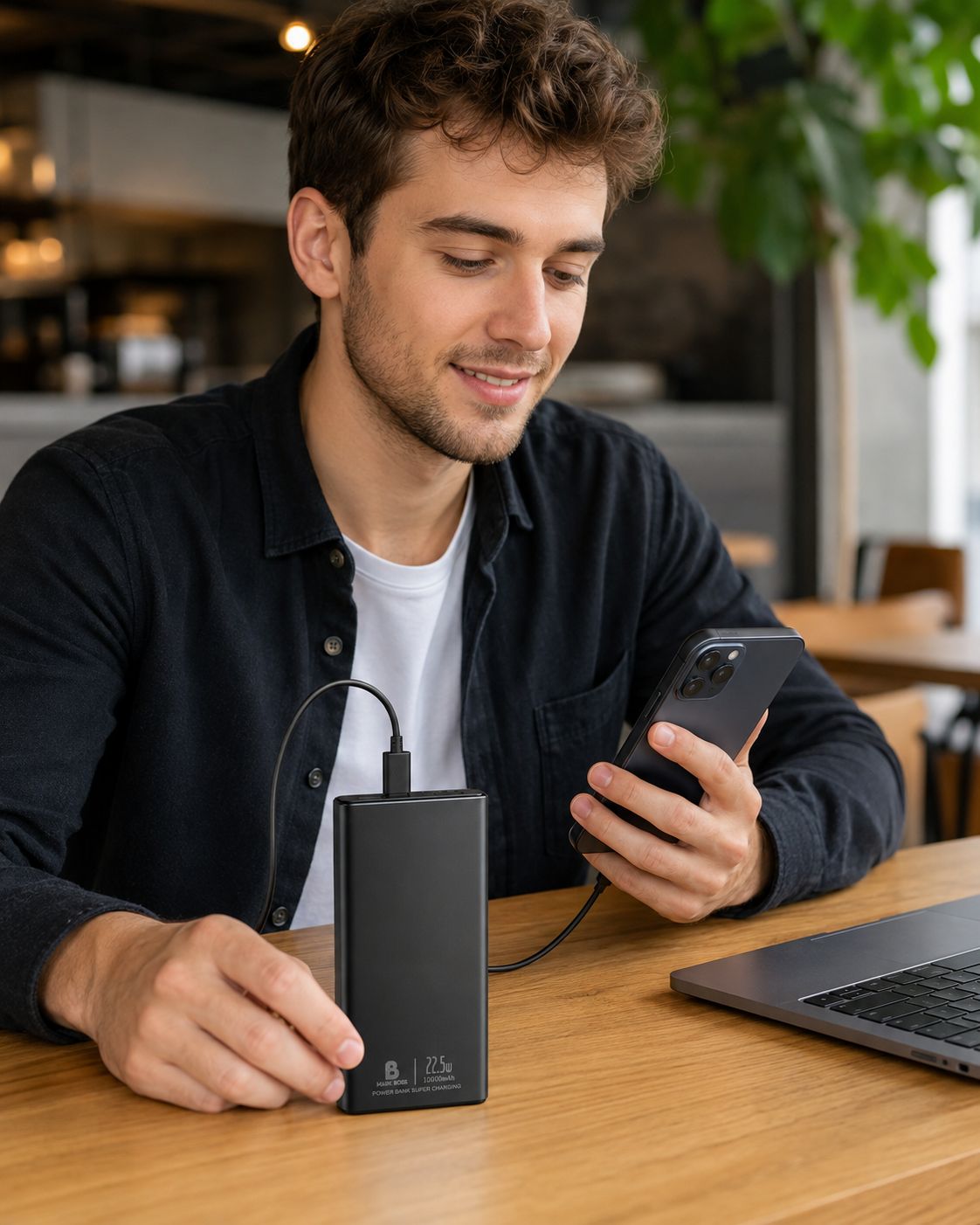 🔋 POWER BANK MARK BOSS 10.000 mAh – ¡ENERGÍA DONDE LA NECESITES!. E9N1