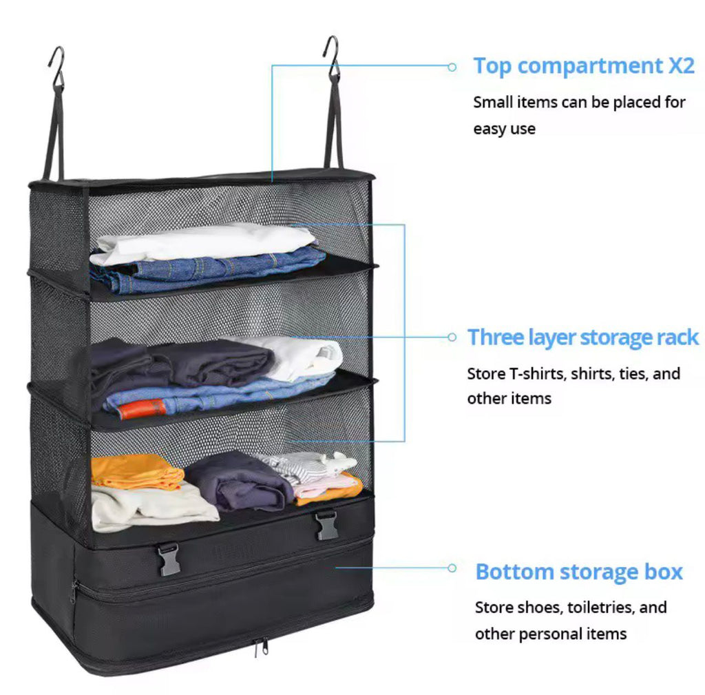 ORGANIZADOR COLGANTE DE VIAJE PLEGABLE