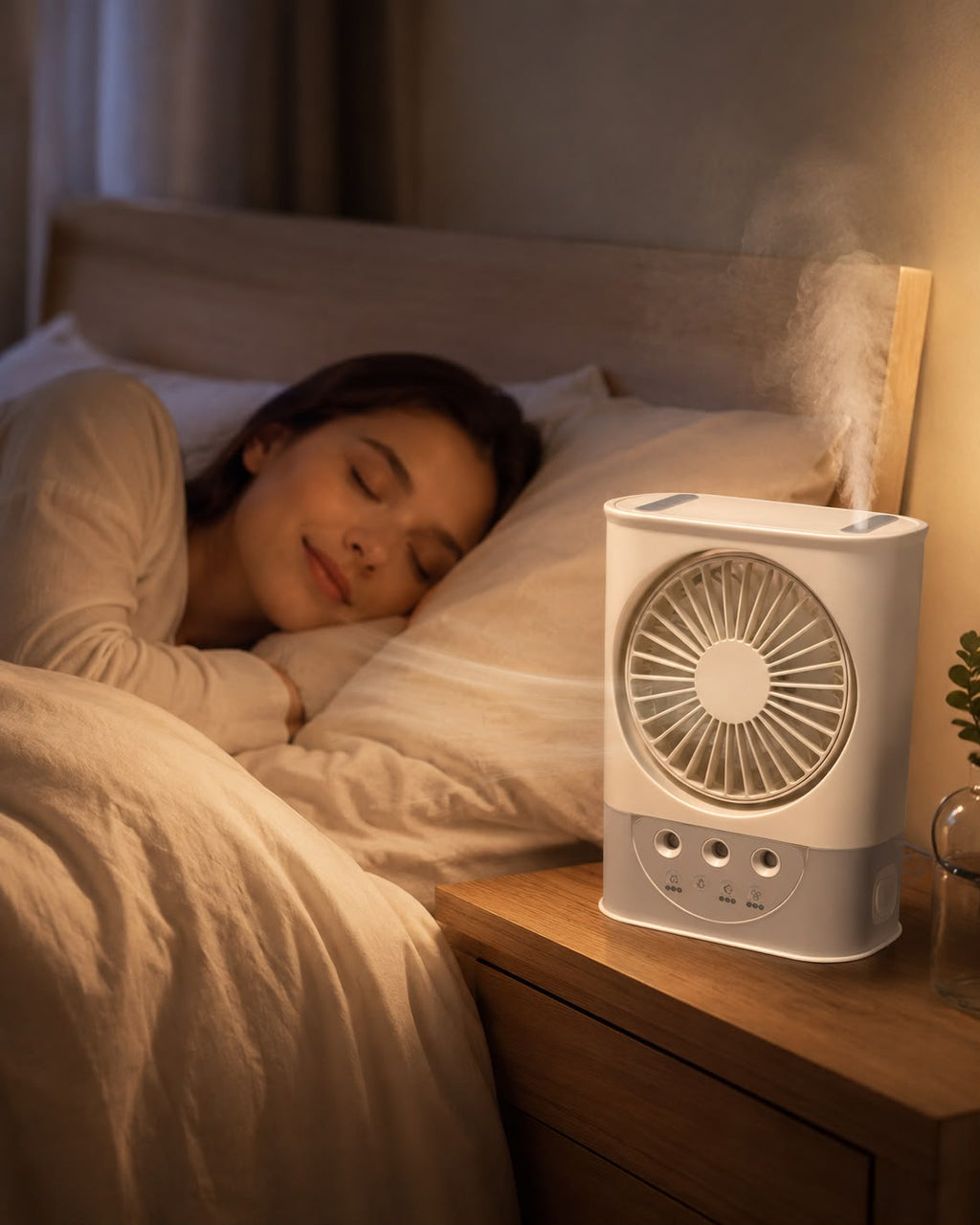MINI VENTILADOR HUMIDIFICADOR