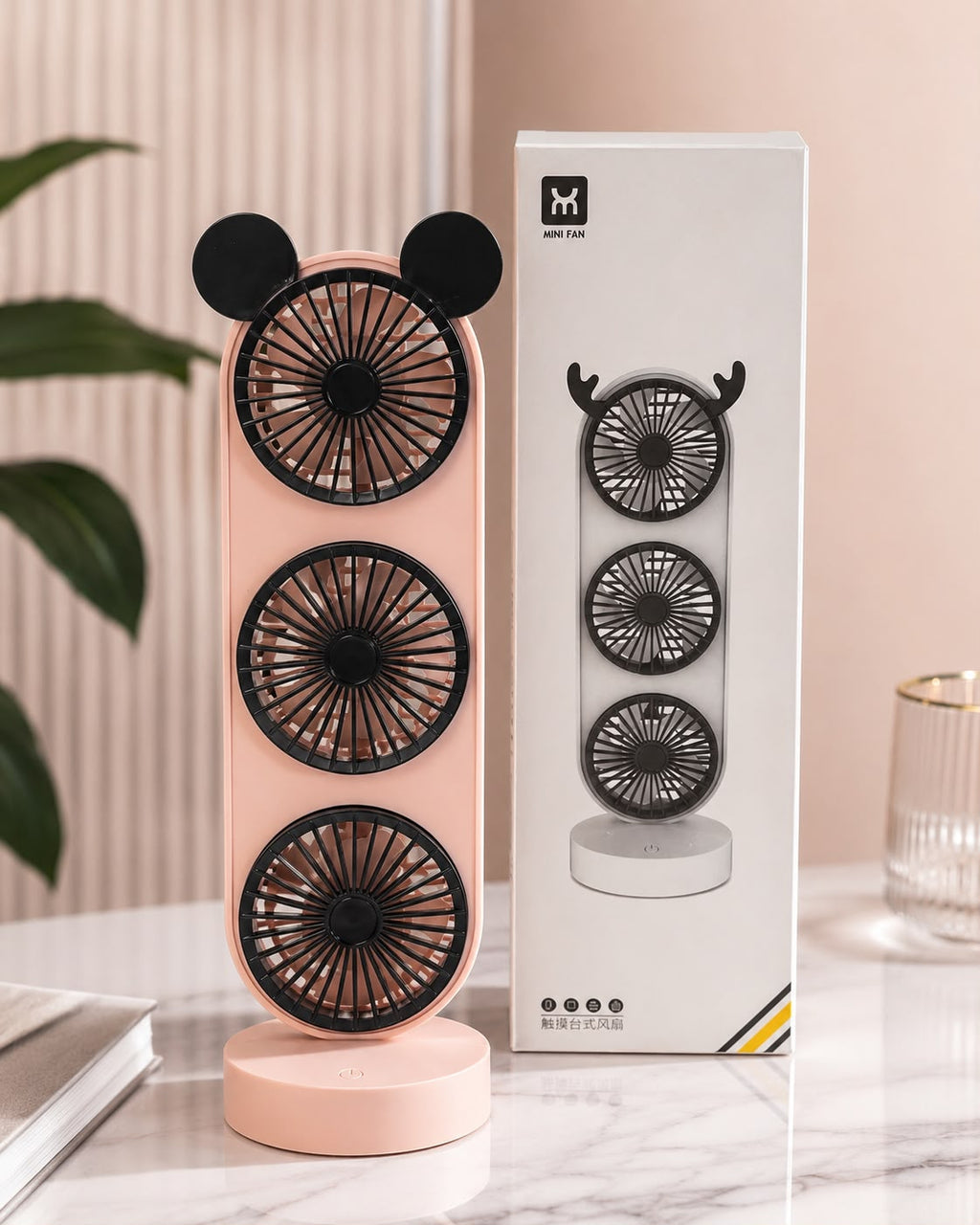 VENTILADOR X3 ESTILO MICKEY