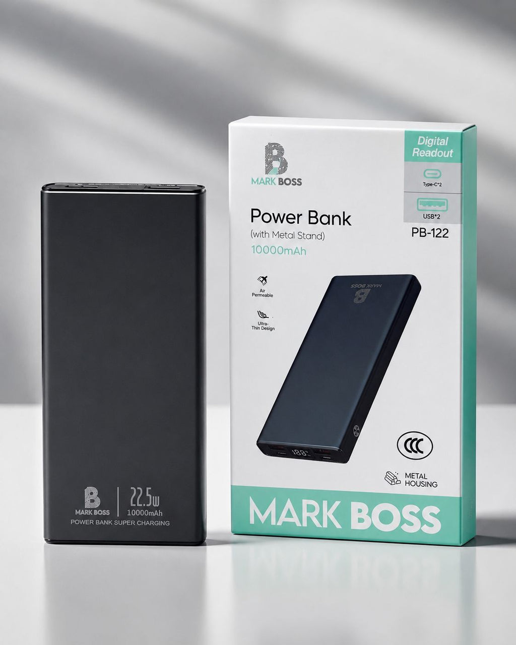 🔋 POWER BANK MARK BOSS 10.000 mAh – ¡ENERGÍA DONDE LA NECESITES!. E9N1