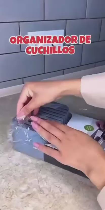 ORGANIZADOR DE CUCHILLOS 2 NIVELES