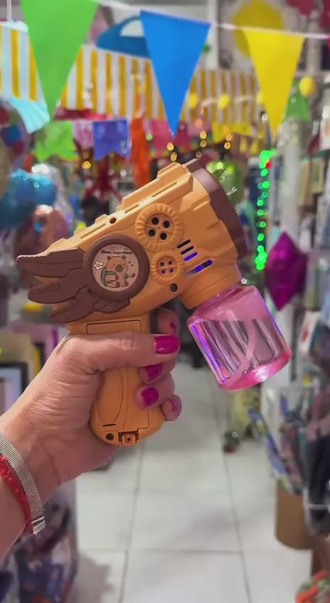 PISTOLA DE BURBUJAS CAPYBARA