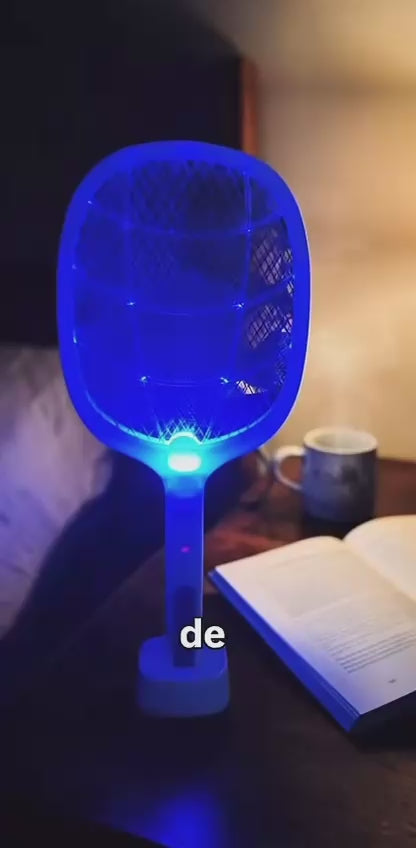 RAQUETA CON BASE ANTI MOSQUITO
