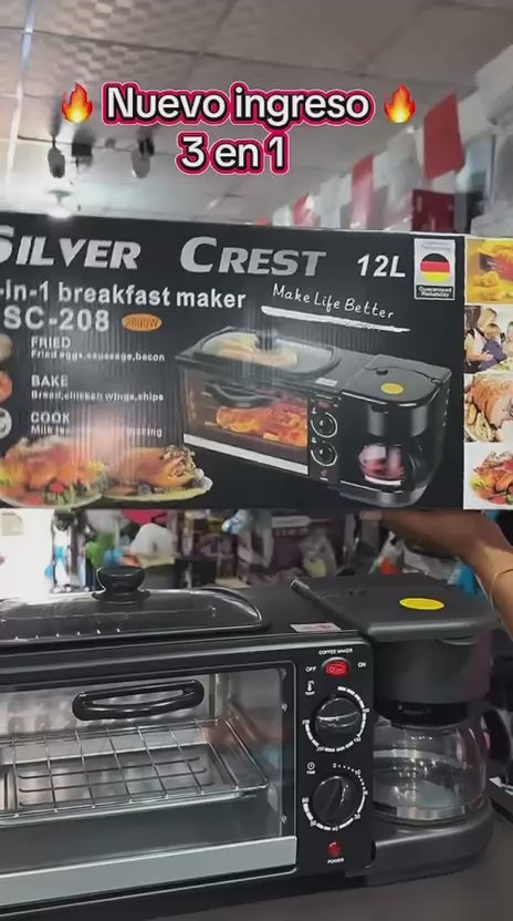 HORNO CAFETERO 3EN1