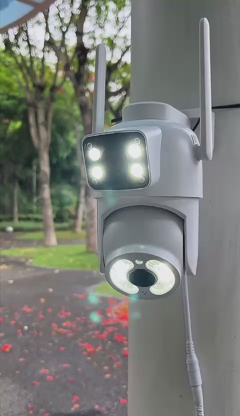 CAMARA DE SEGURIDAD HD DOBLE LENTE