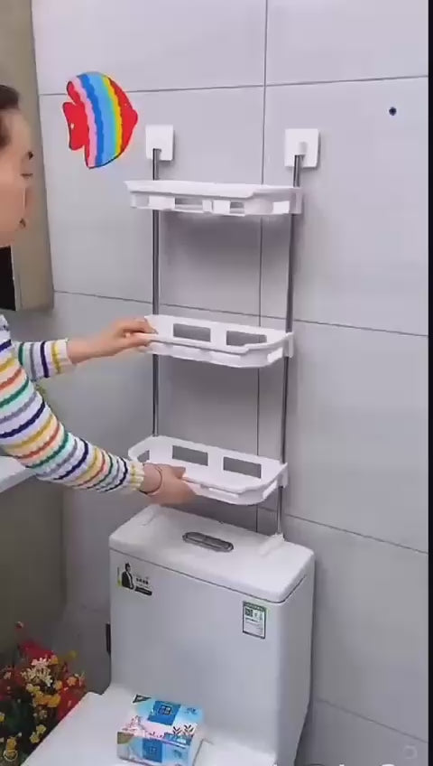 ORGANIZADOR ESTANTE SOBRE EL SANITARIO.